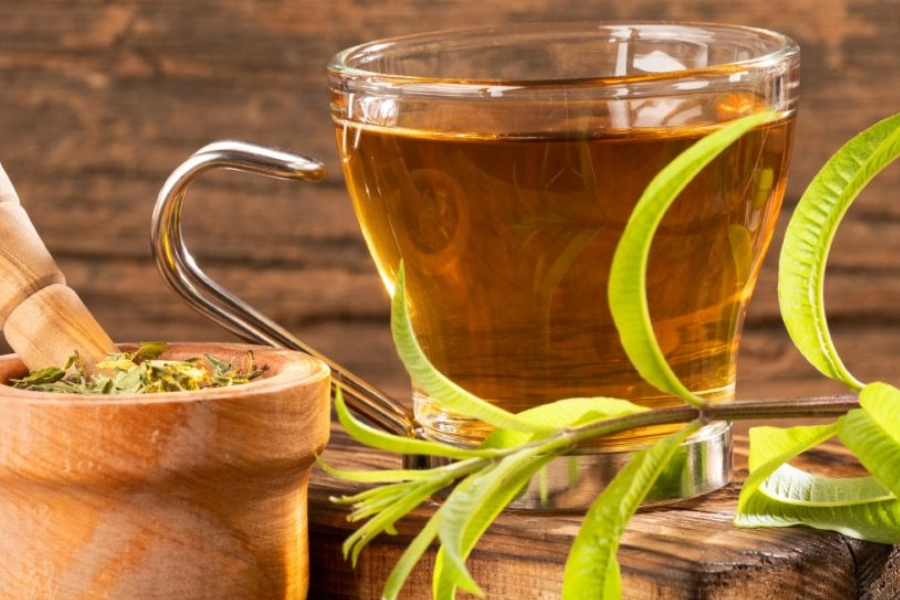 Hojas de cedrón frescas, representando el uso tradicional del cedrón para la digestión y la relajación cotidiana.